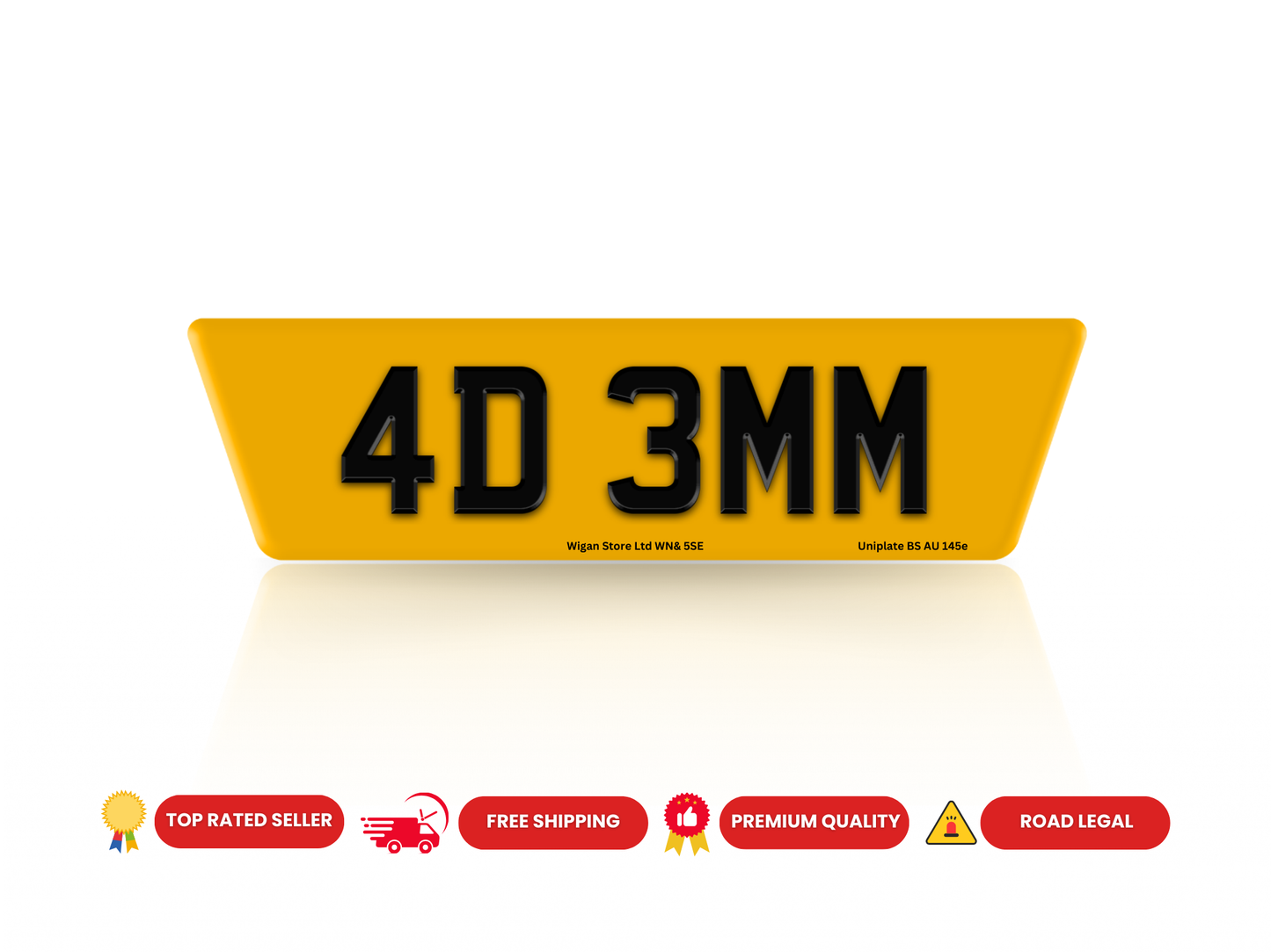 RANGE ROVER SPORT 615MM X 150MM REAR ONLY RANGE ROVER CUSTOM NUMBER PLATE, RANGE ROVER REAR ROAD LEGAL PLATE