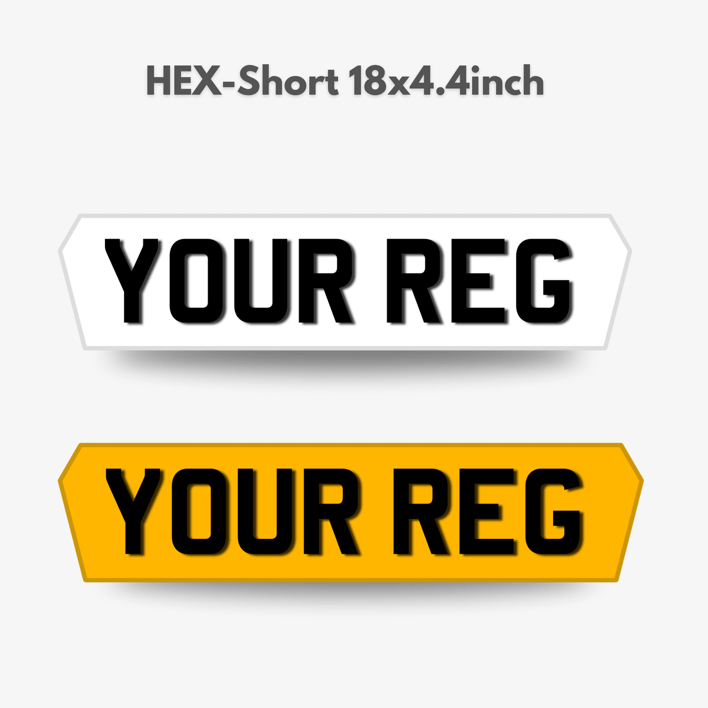 Short Lambo hex number plate material road legal number plate, Number plate maker, number plate supplier