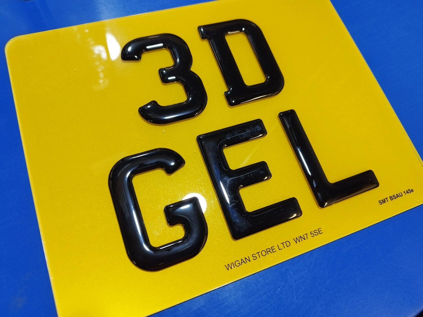 motorbike 3d gel resin domed number plate road legal motorbike gel plate in Leigh, Bolton, Wigan, 9inch x 7inch plate, Square rear number plate