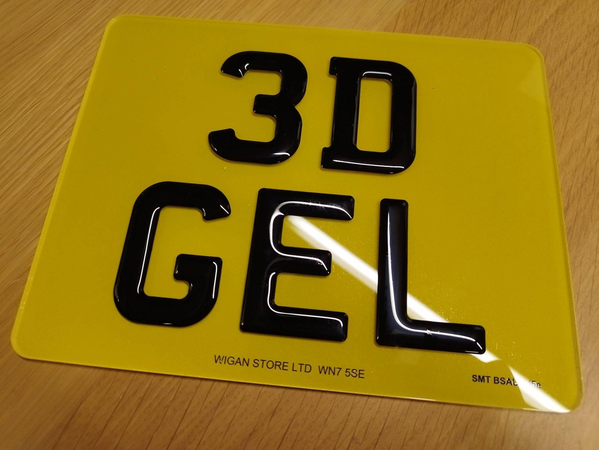 motorbike 3d gel resin domed number plate road legal motorbike gel plate in Leigh, Bolton, Wigan, 9inch x 7inch plate, Square rear number plate