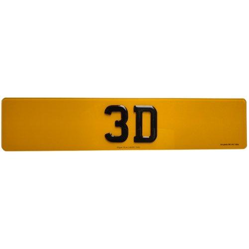 3D Gel Gloss Black Road Legal Number Plates, MOT Friendly, 520mm x 111mm, Standard Oblong 3d gel number plate, Oralite or Nikalite Branded, Car/Van/Trailer Number Plate