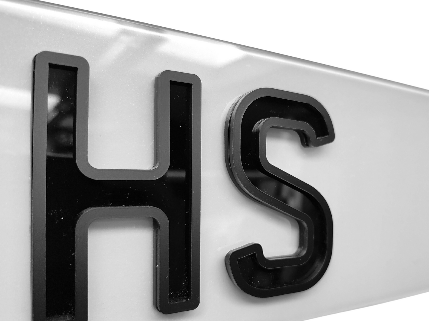 HEX/ Lambo Show Plate in Gloss Inner Matte Outline Ghost Wigan number plate maker, number plate supplier, number plate bulk wholesale supplier