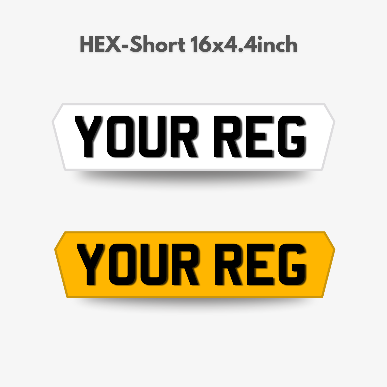 HEX/ Lambo Show Plate in Matte inner Gloss Outline Ghost Wigan number plate maker, number plate supplier, number plate bulk wholesale supplier