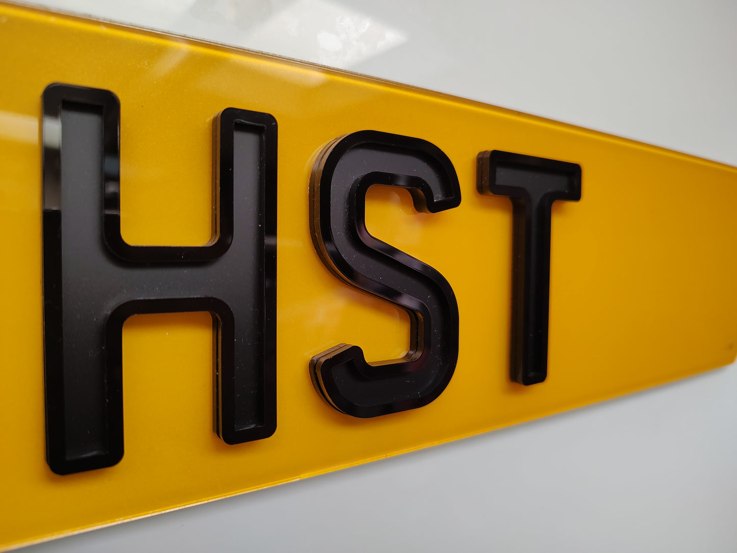 HEX/ Lambo Show Plate in Matte inner Gloss Outline Ghost Wigan number plate maker, number plate supplier, number plate bulk wholesale supplier