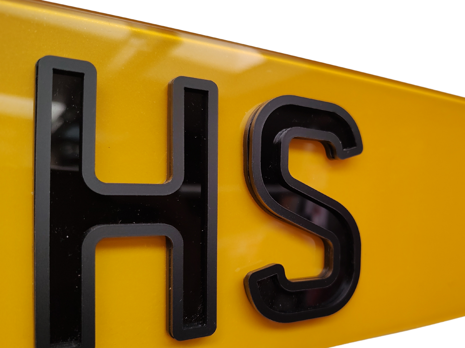 HEX/ Lambo Show Plate in Gloss Inner Matte Outline Ghost Wigan number plate maker, number plate supplier, number plate bulk wholesale supplier