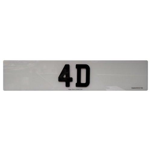 4d Acrylic 3mm Black Letters road legal number plate maker in Leigh, Bolton, Warrington Pair of number plates for car/van/trailer Number plates made while u wait