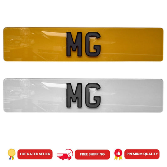 Matte Ghost rear number plate uk, replacement number plate