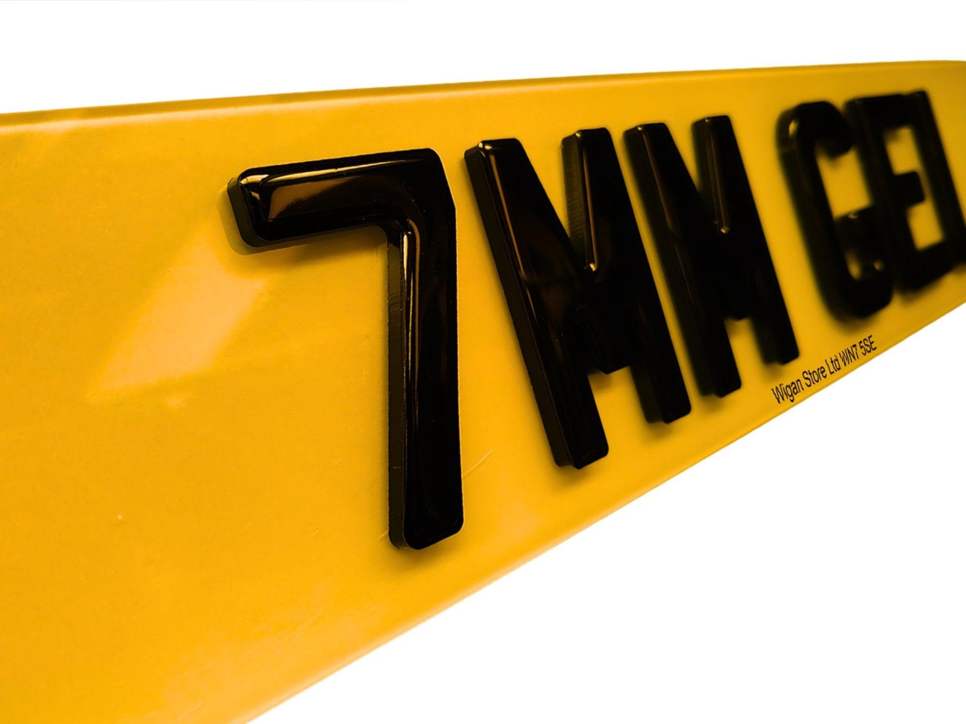 4d 7mm gel road legal number plate, pair of front and rear car, van, trailer number plate 5d